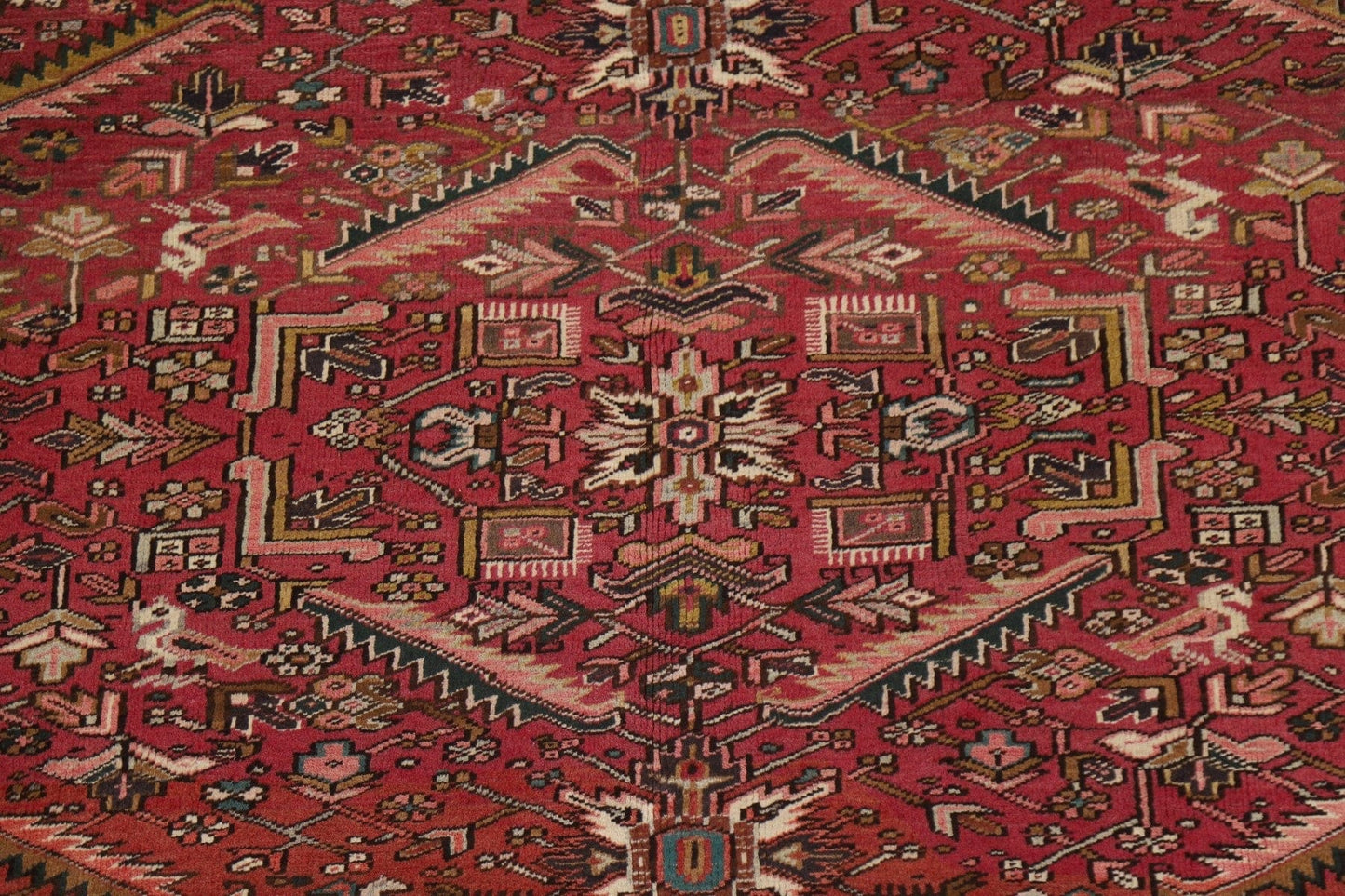 Geometric Heriz Persian Area Rug 7x10