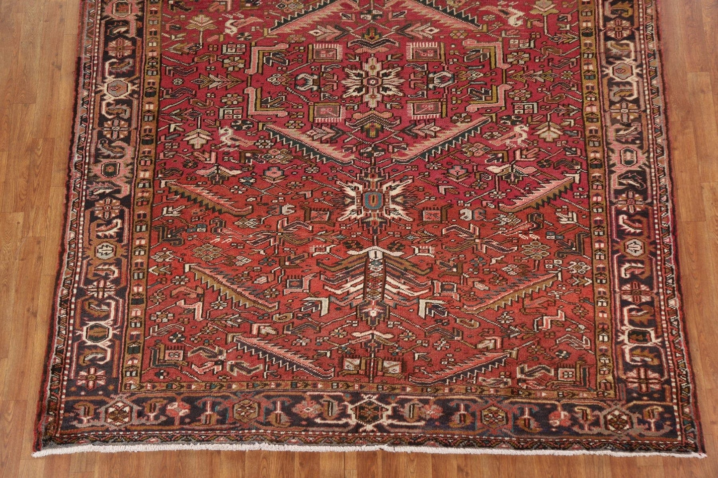 Geometric Heriz Persian Area Rug 7x10