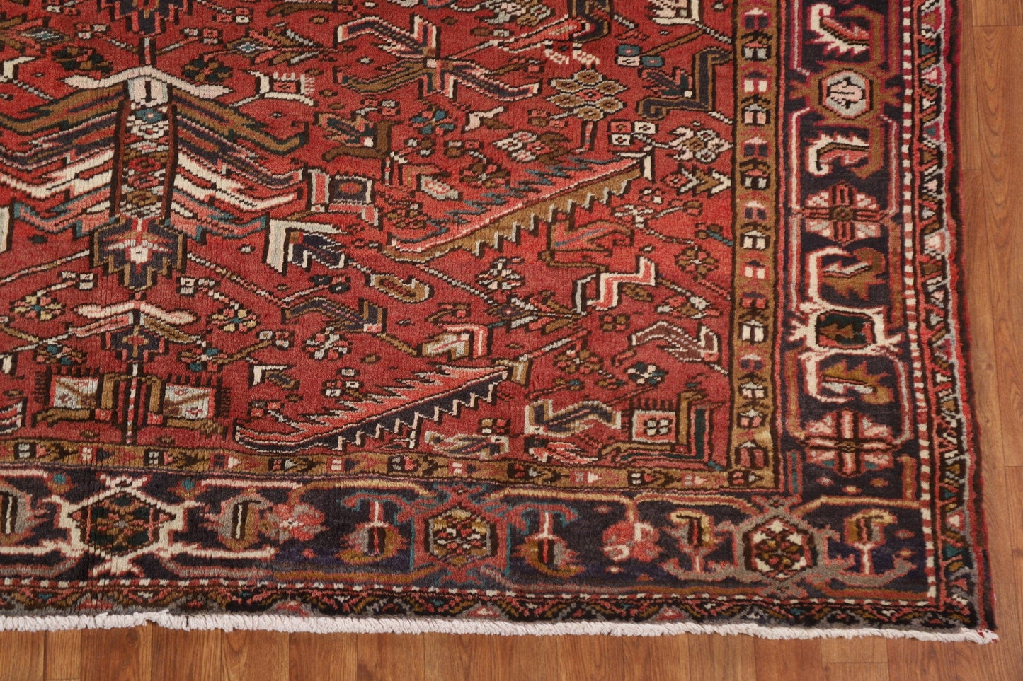 Geometric Heriz Persian Area Rug 7x10