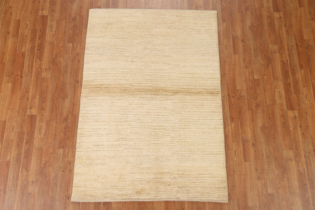 Striped Gabbeh Kashkoli Area Rug 4x6