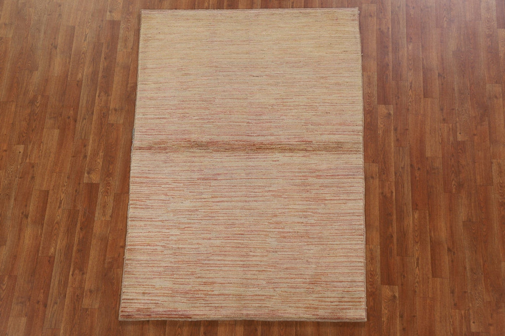 Striped Gabbeh Kashkoli Area Rug 4x6