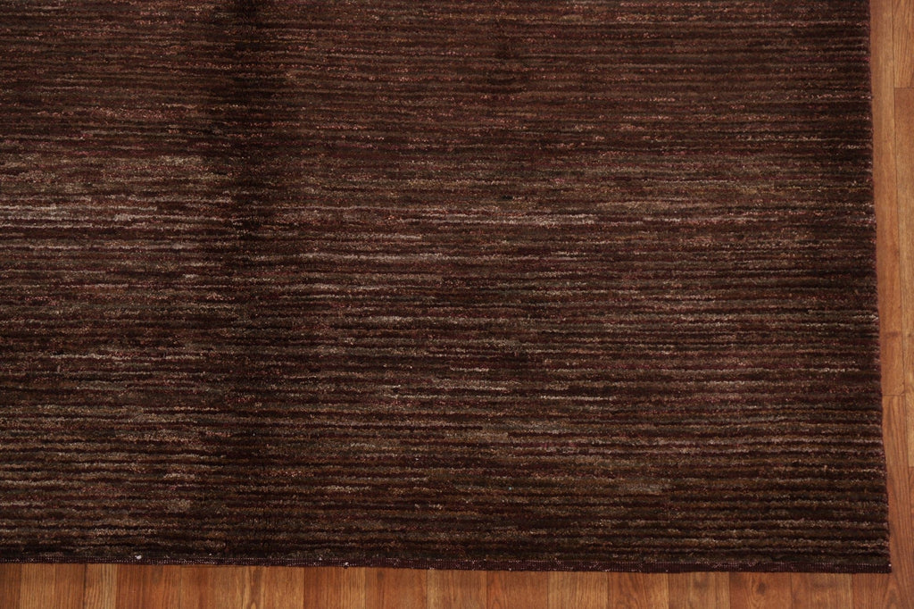 Dark Brown Gabbeh Kashkoli Area Rug 6x9