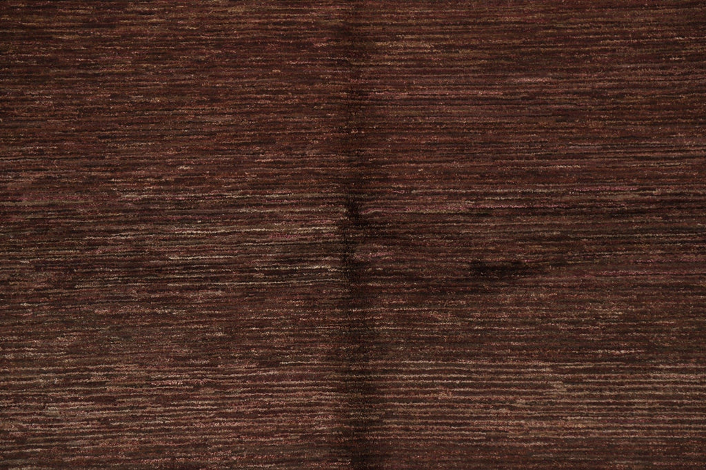 Dark Brown Gabbeh Kashkoli Area Rug 6x9