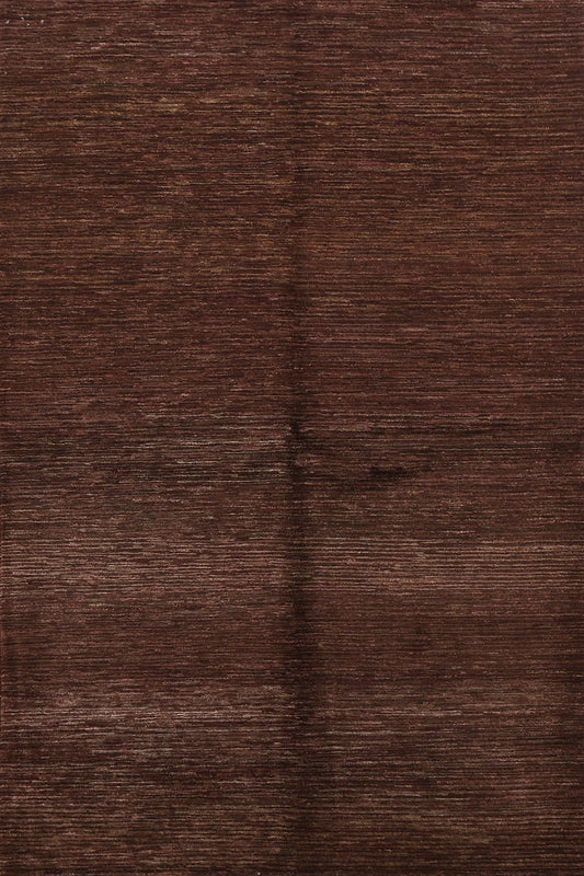 Dark Brown Gabbeh Kashkoli Area Rug 6x9