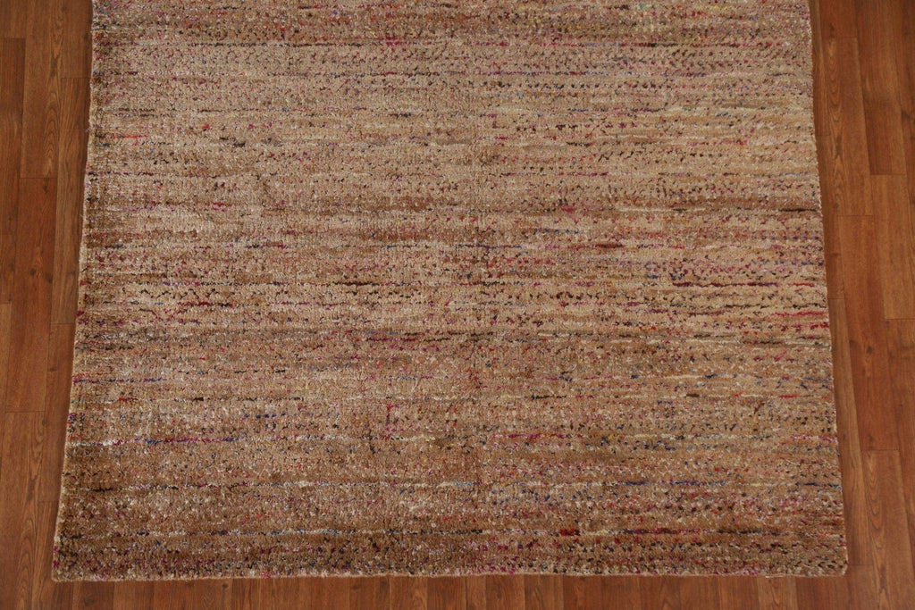 Brown Contemporary Area Rug 6x9