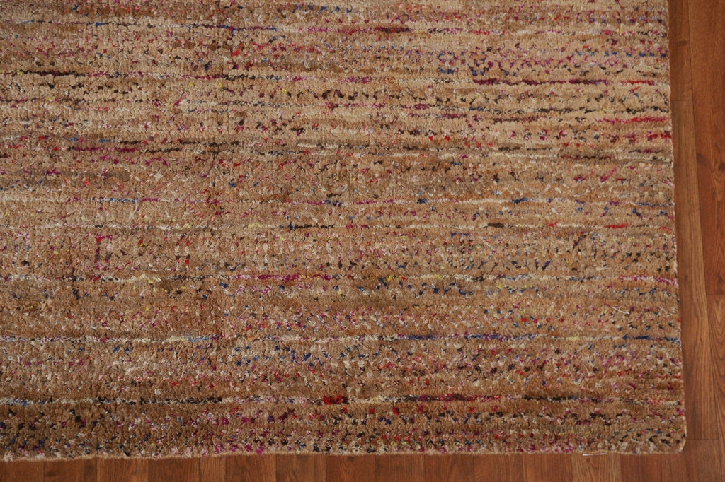 Brown Contemporary Area Rug 6x9