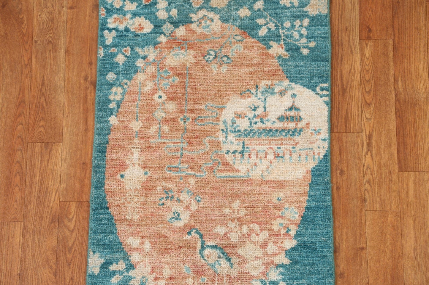 Vegetable Dye Art Deco Handmade Wool Rug 2x3