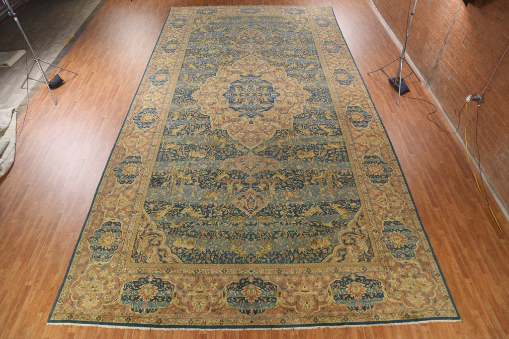 Pre-1900 Antique Palace Size Sultanabad Persian Rug 14x27