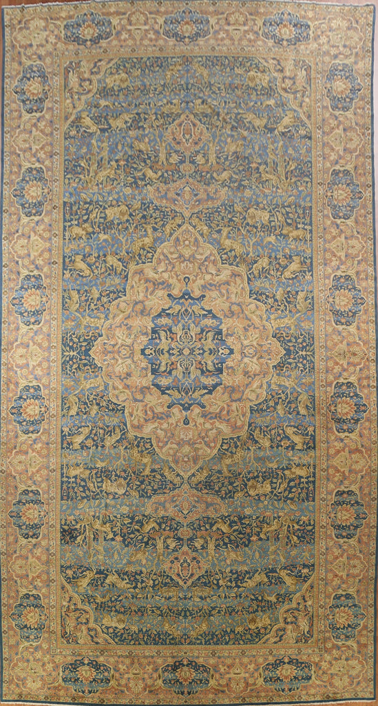 Pre-1900 Antique Palace Size Sultanabad Persian Rug 14x27