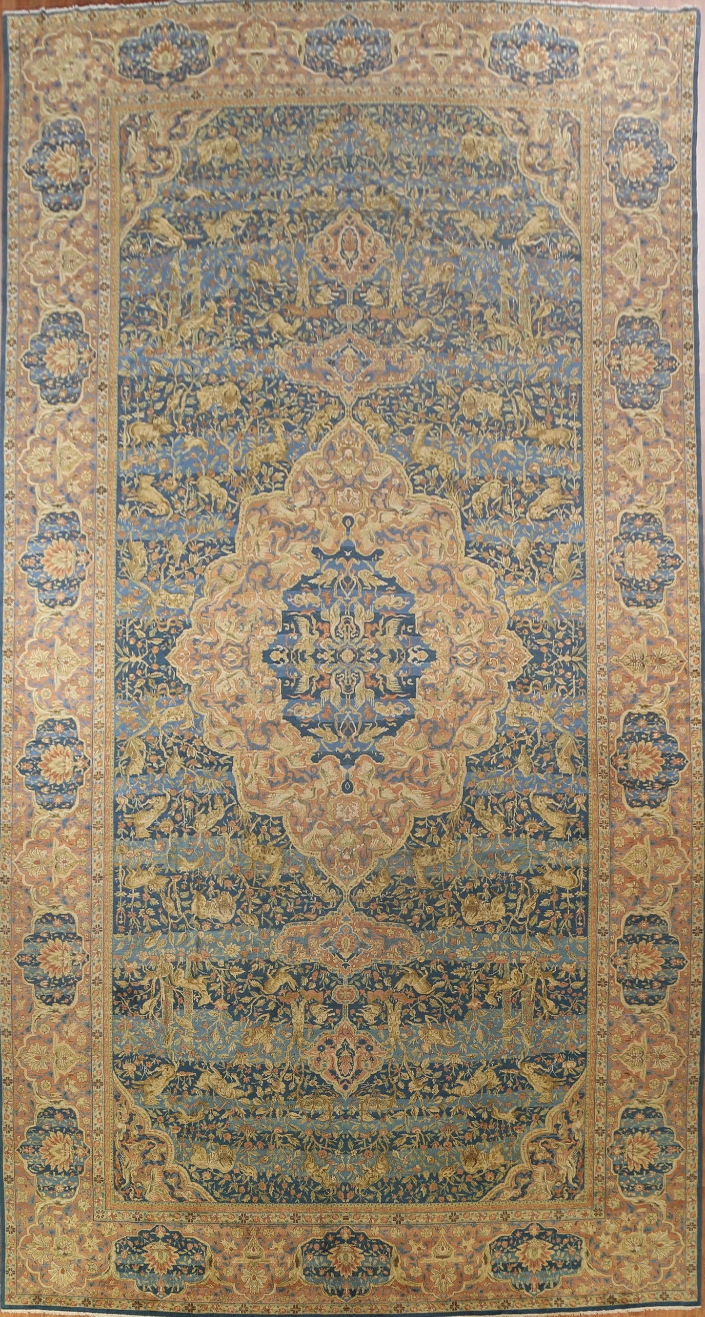 Pre-1900 Antique Palace Size Sultanabad Persian Rug 14x27