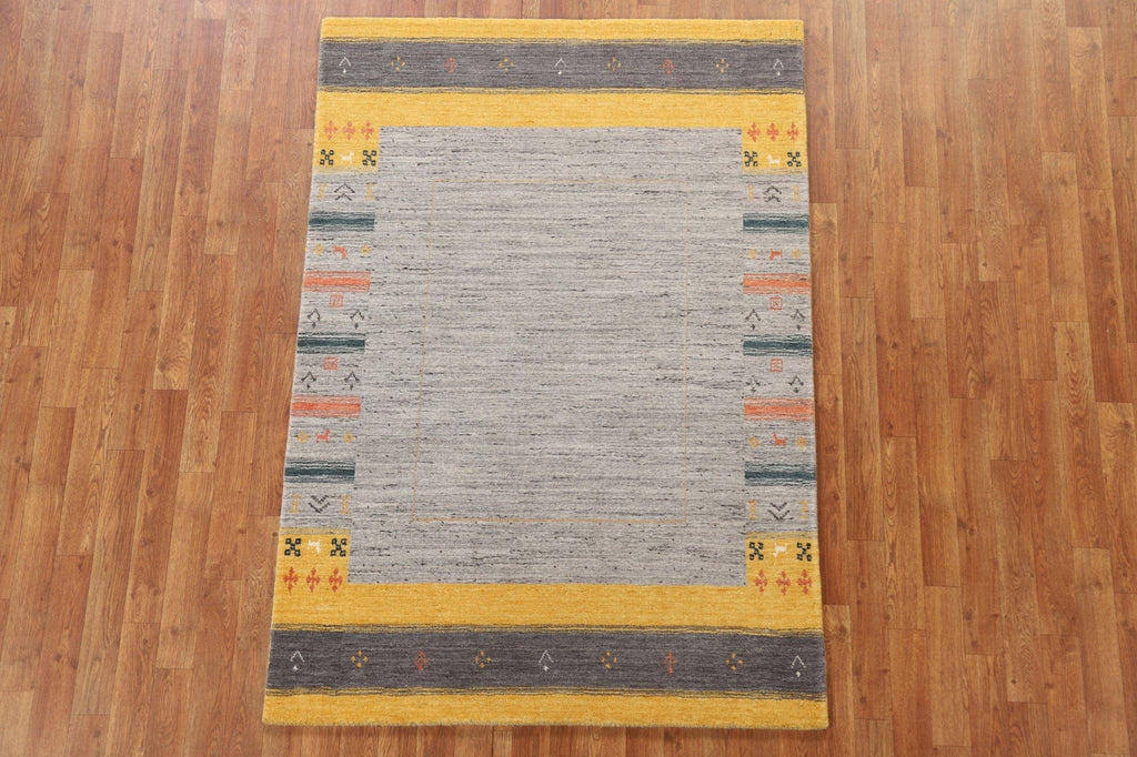 Handmade Gabbeh Oriental Area Rug 4x6