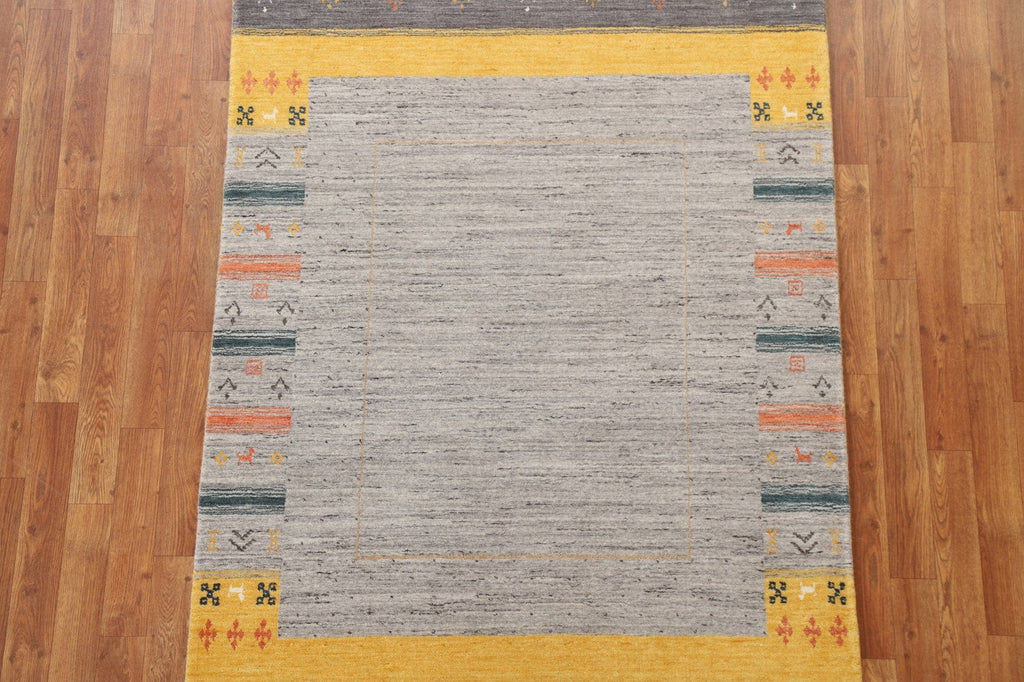 Handmade Gabbeh Oriental Area Rug 4x6