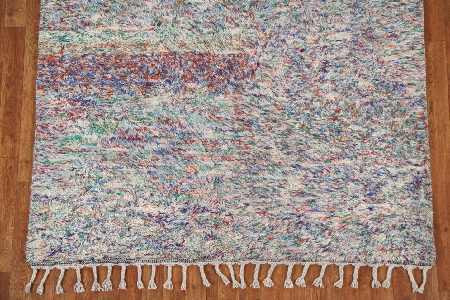 Plush Multi-Colored Moroccan Area Rug 5x8