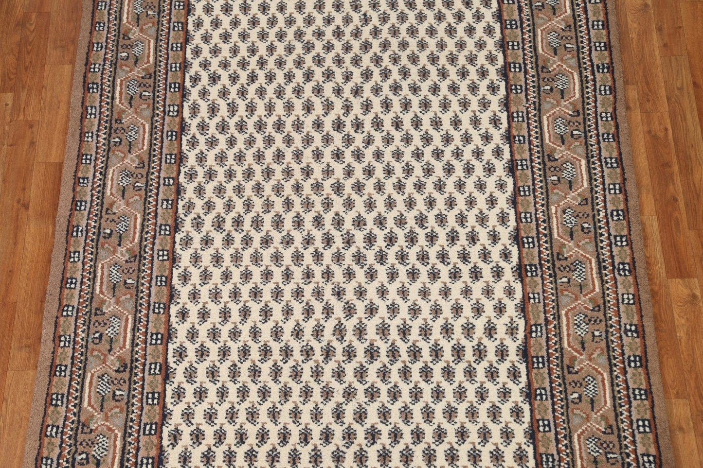 Ivory Botemir Wool Area Rug 6x8