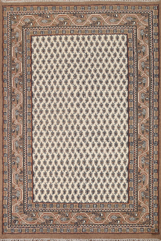 Ivory Botemir Wool Area Rug 6x8