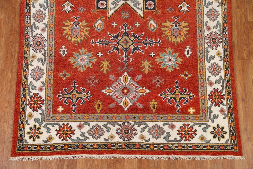 Handmade Kazak Oriental Area Rug 5x8