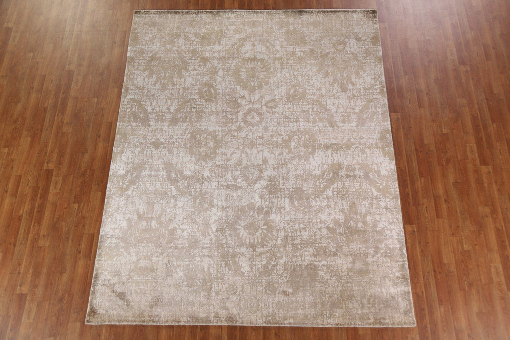 Distressed Look Abstract Area Rug 8x10