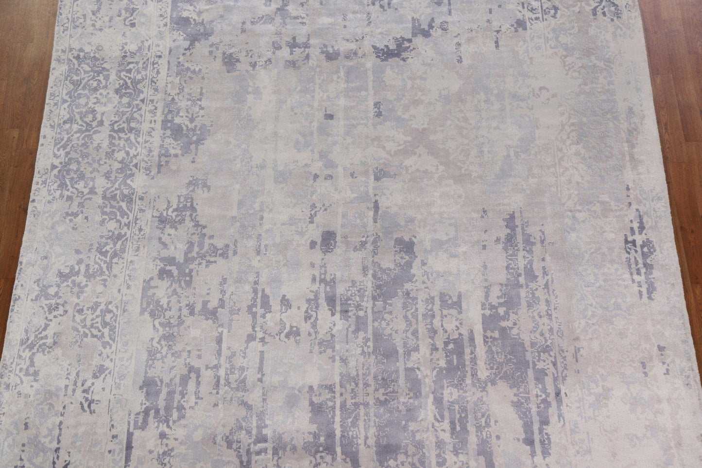 Distressed Look Abstract Oriental Area Rug 9x12