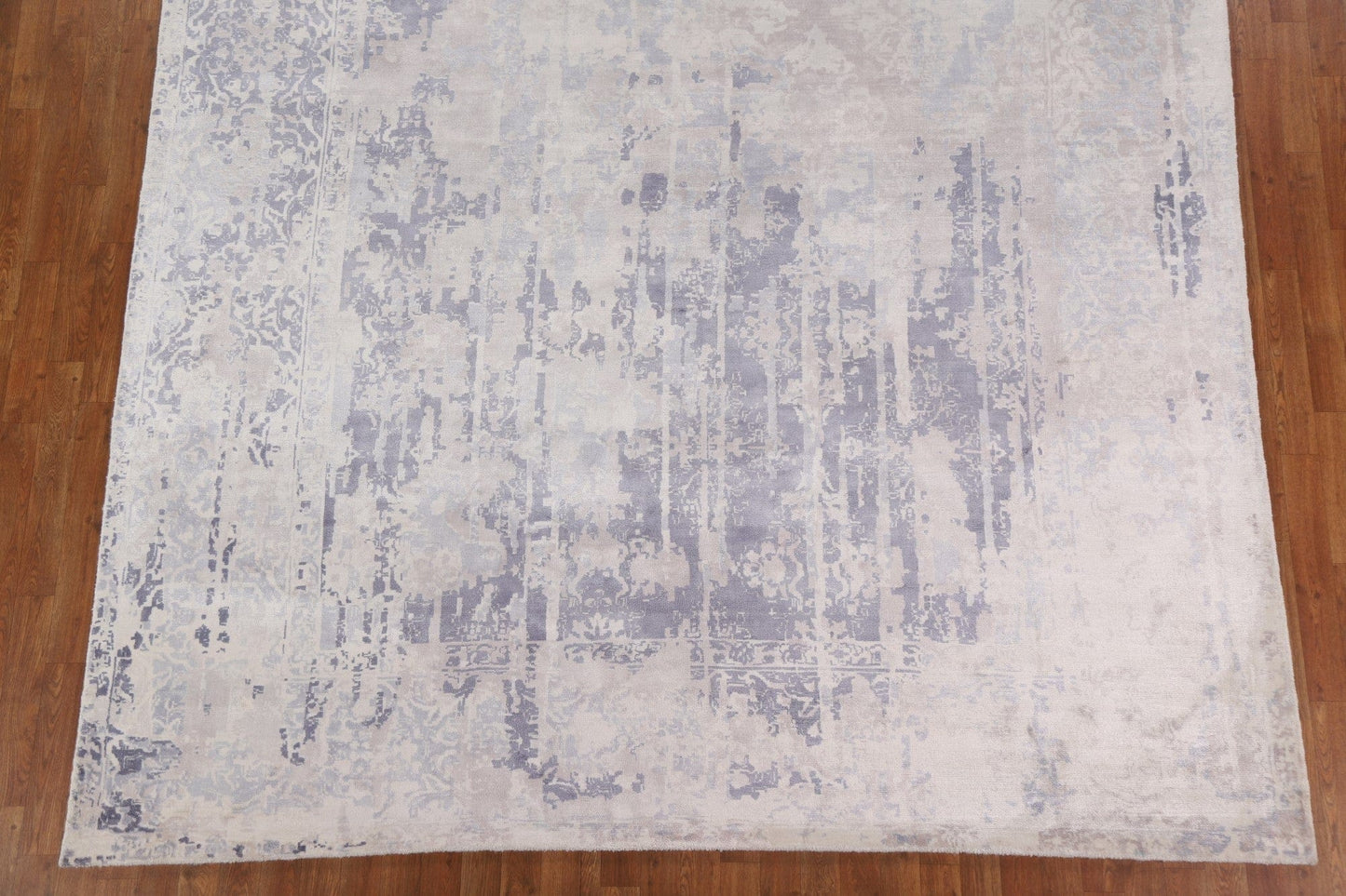 Distressed Look Abstract Oriental Area Rug 9x12