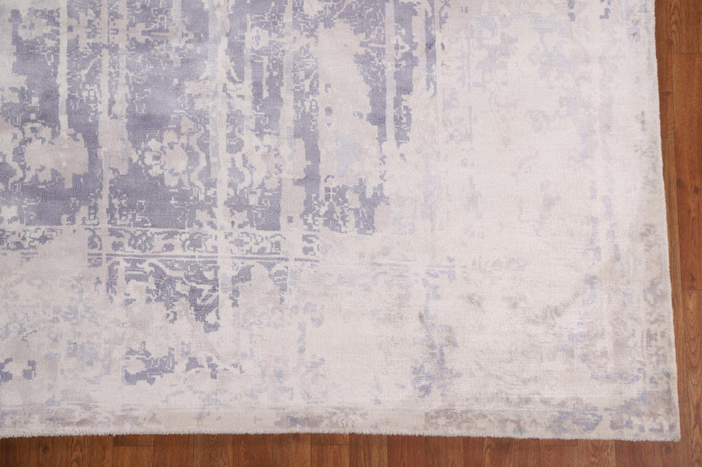 Distressed Look Abstract Oriental Area Rug 9x12