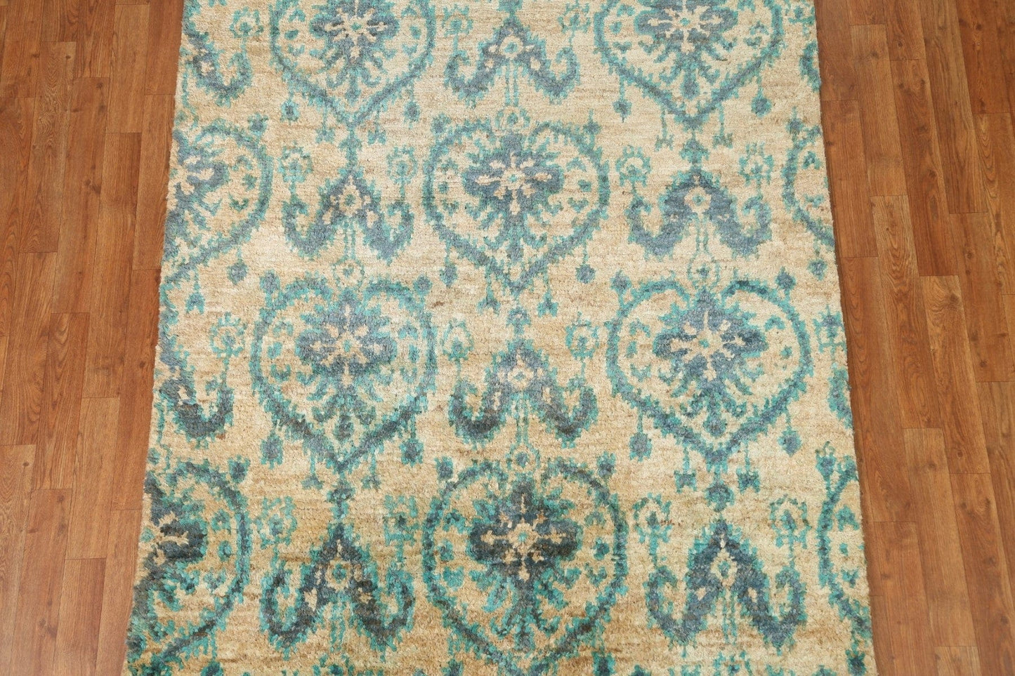 Jute & Wool Moroccan Area Rug 5x8