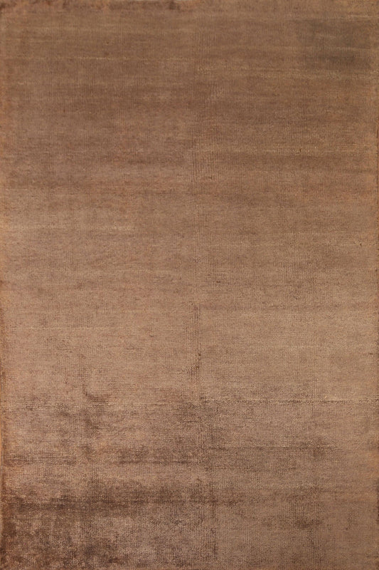 Brown Contemporary Area Rug 5x8