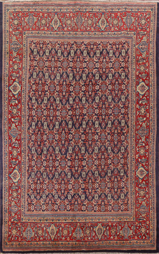 Geometric Wool Mahal Persian Area Rug 7x9