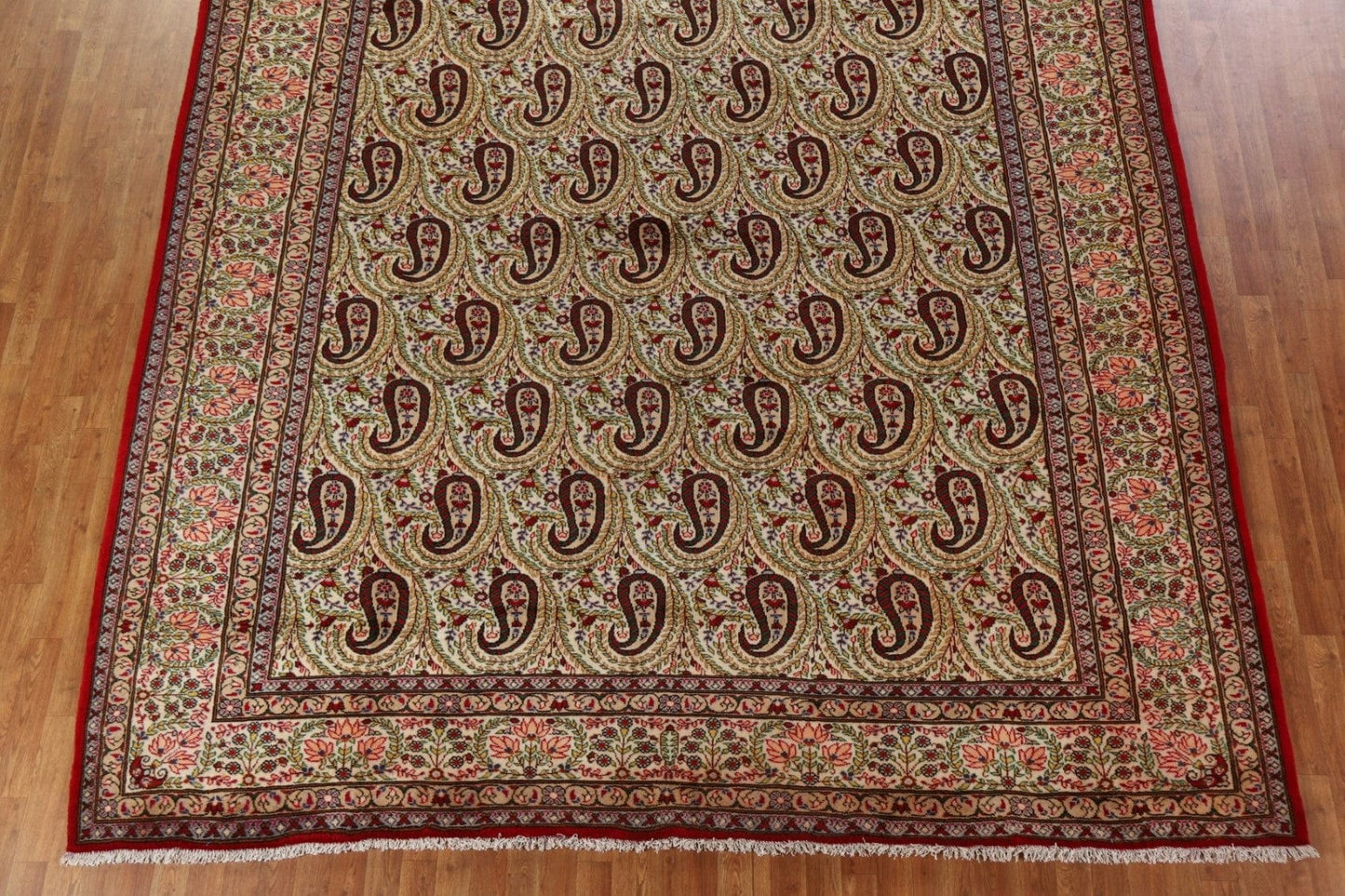 All-Over Paisley Tabriz Persian Area Rug 10x13