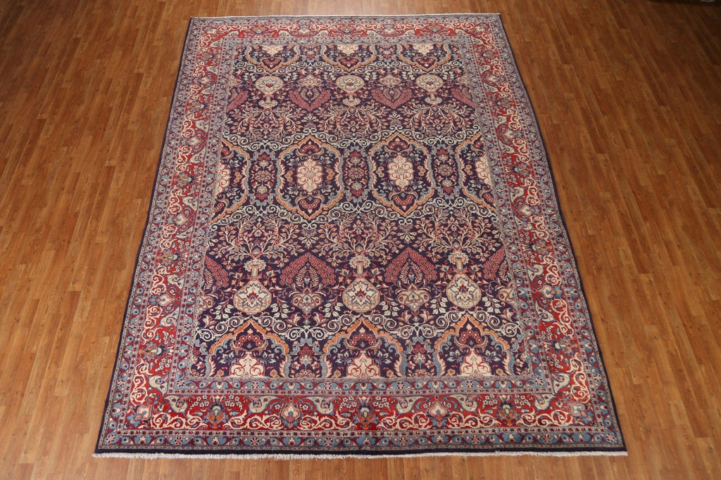 Vintage Wool Kashmar Persian Area Rug 9x12