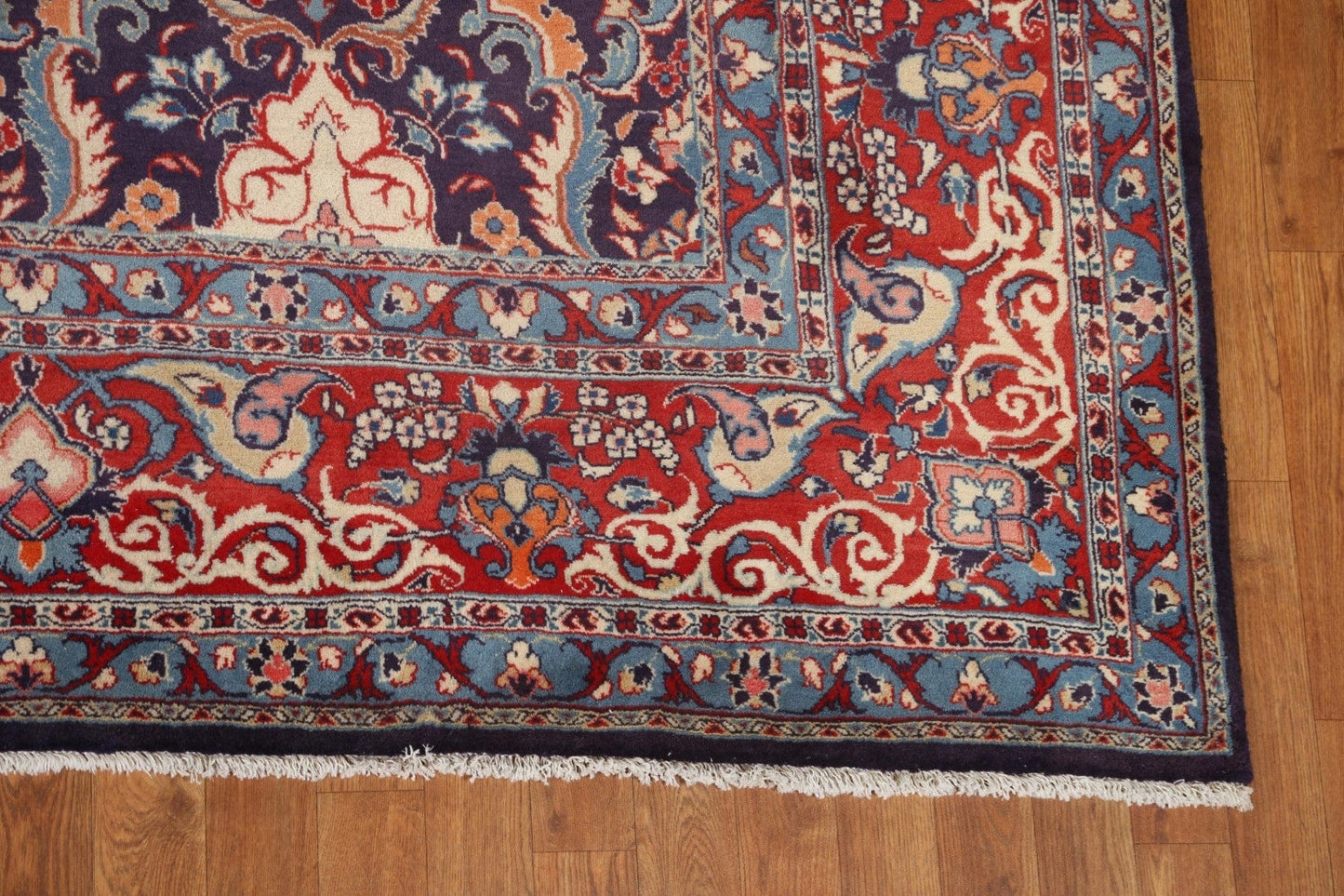 Vintage Wool Kashmar Persian Area Rug 9x12