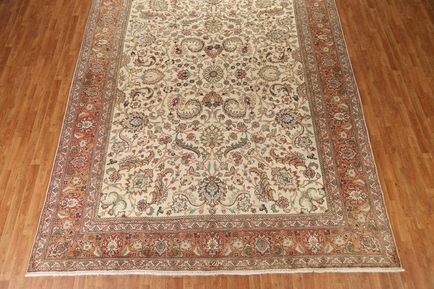 All-Over Floral Tabriz Persian Area Rug 10x13