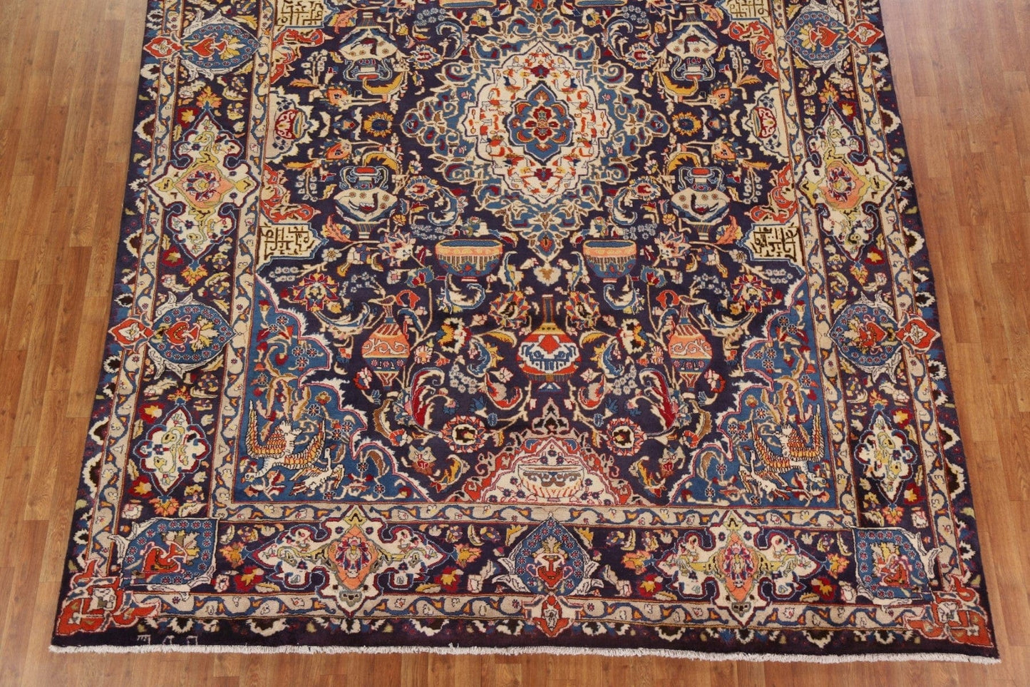 Handmade Floral Kashmar Persian Area Rug 10x13