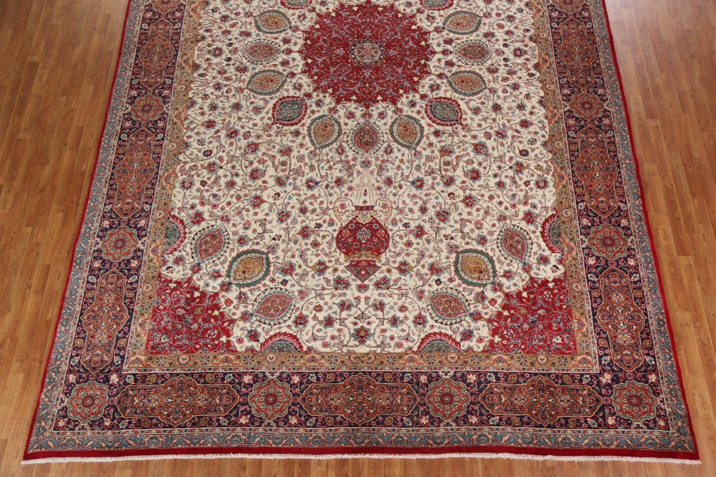 Vegetable Dye Tabriz Persian Large Rug 12x18