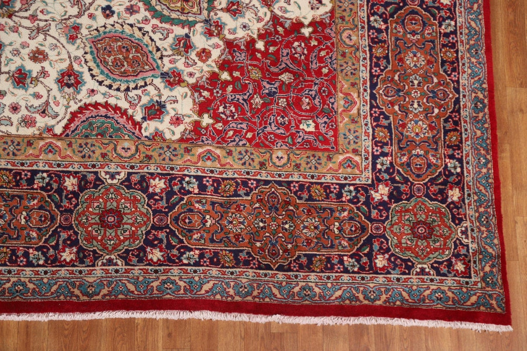 Vegetable Dye Tabriz Persian Large Rug 12x18