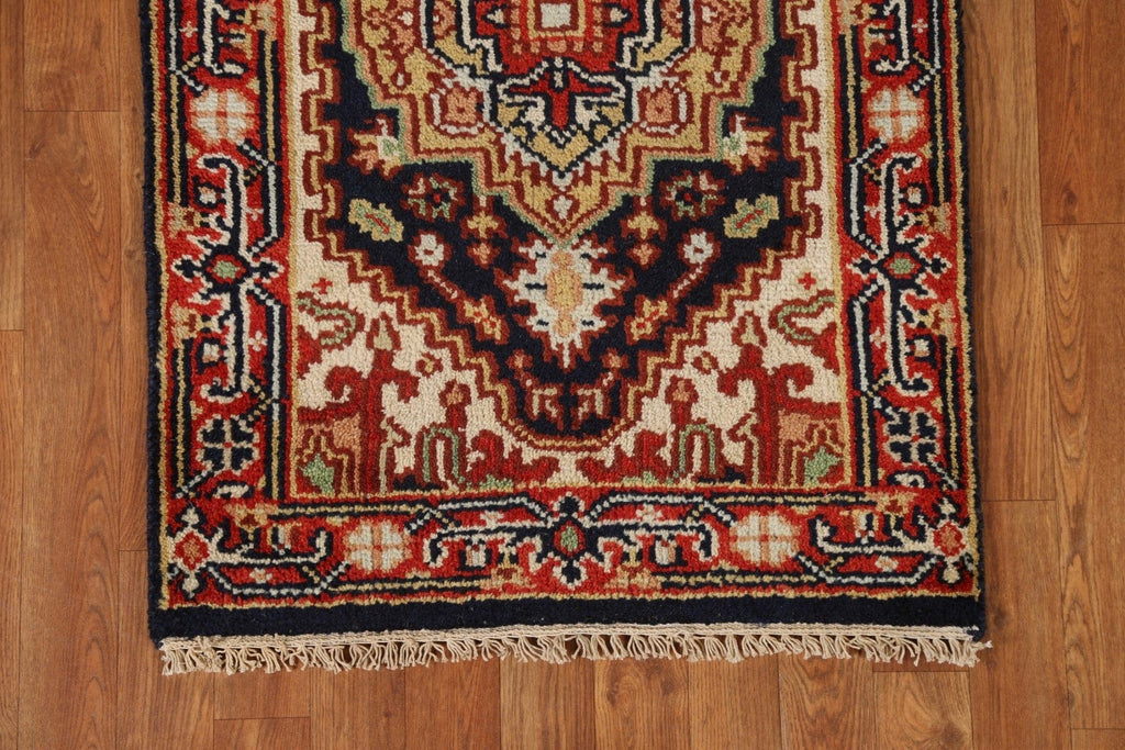 Geometric Heriz Serapi Runner Rug 2x6