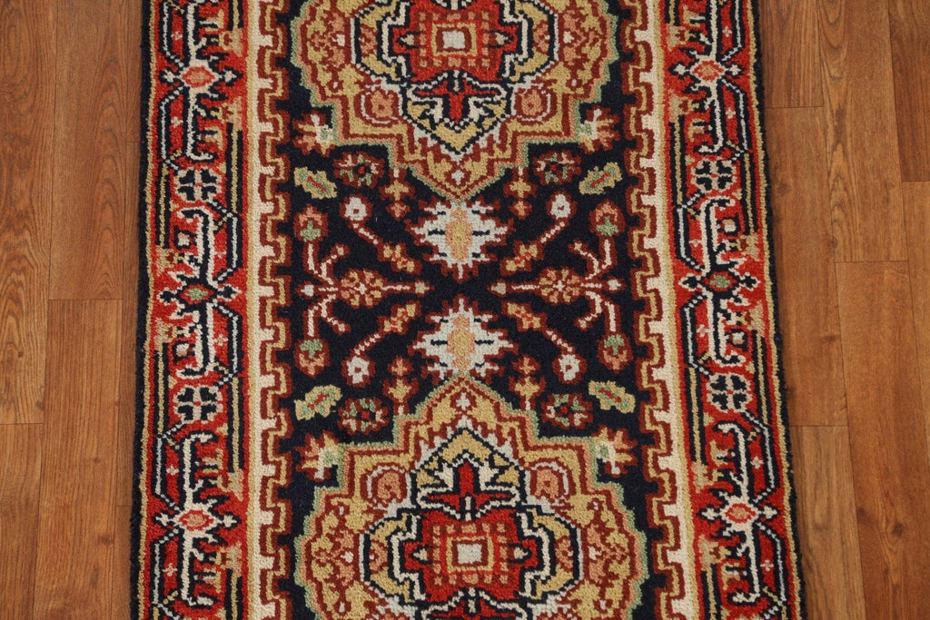 Geometric Heriz Serapi Runner Rug 2x6