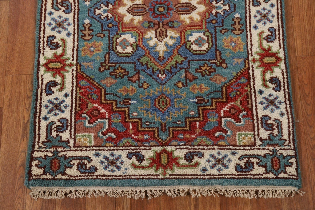 Handmade Heriz Serapi Wool Area Rug 3x6