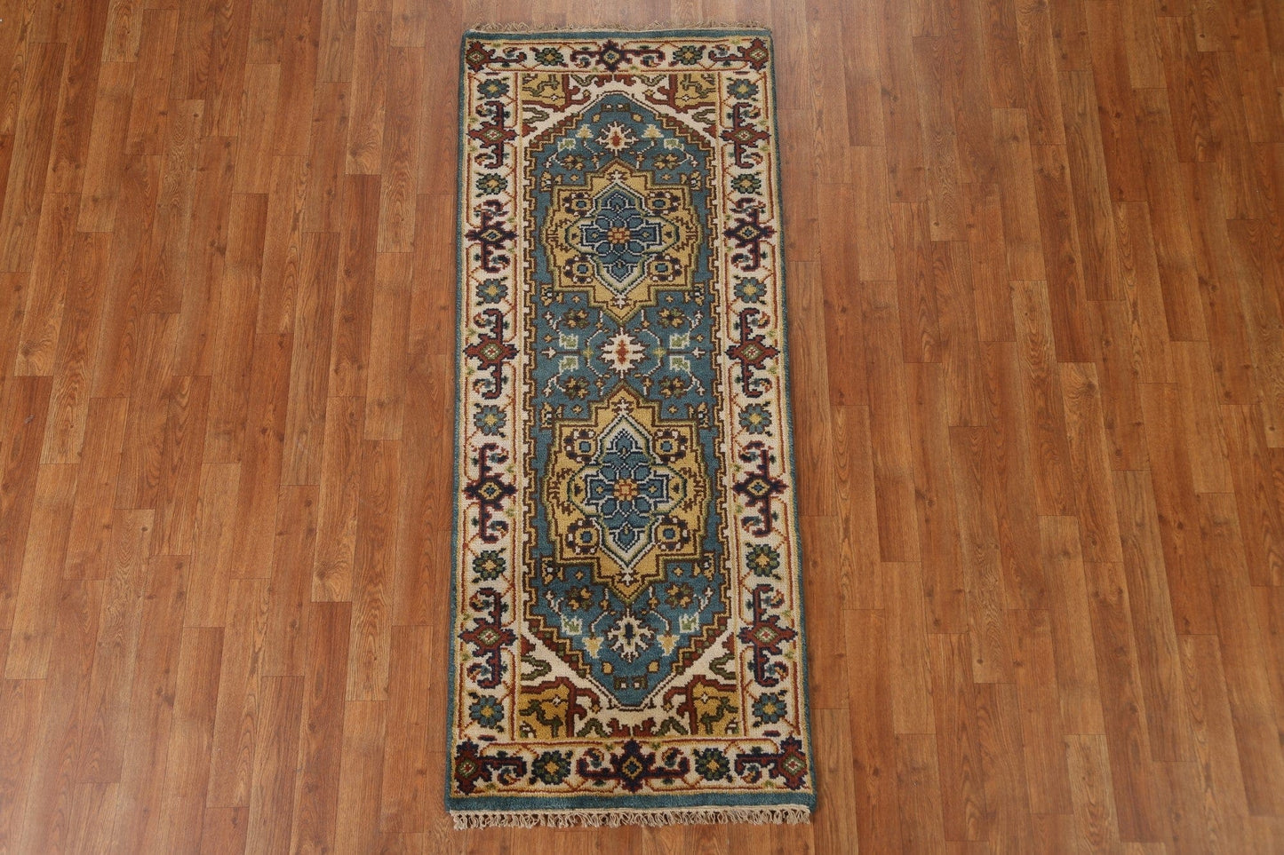 Wool Heriz Serapi Runner Rug 2x6