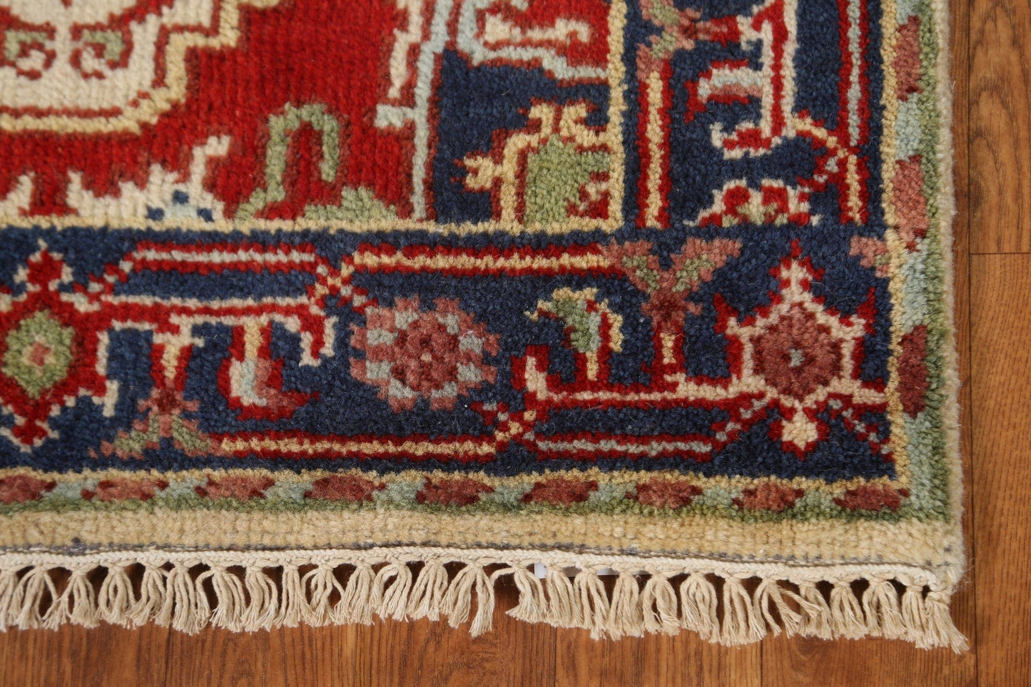 Handmade Heriz Serapi Runner Rug 3x10