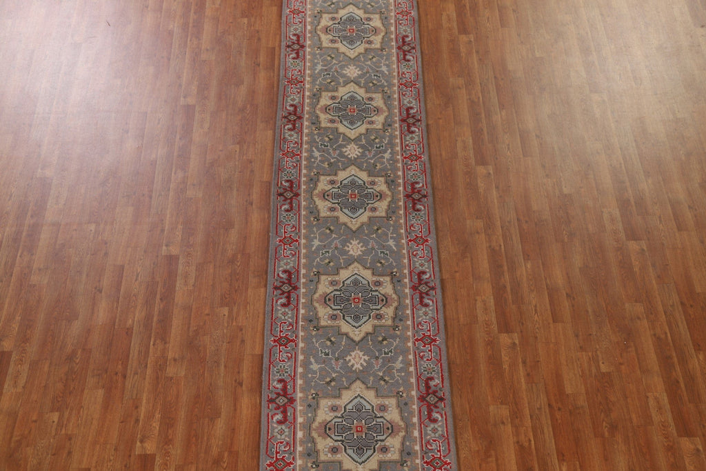 Gray Heriz Serapi Runner Rug 3x16