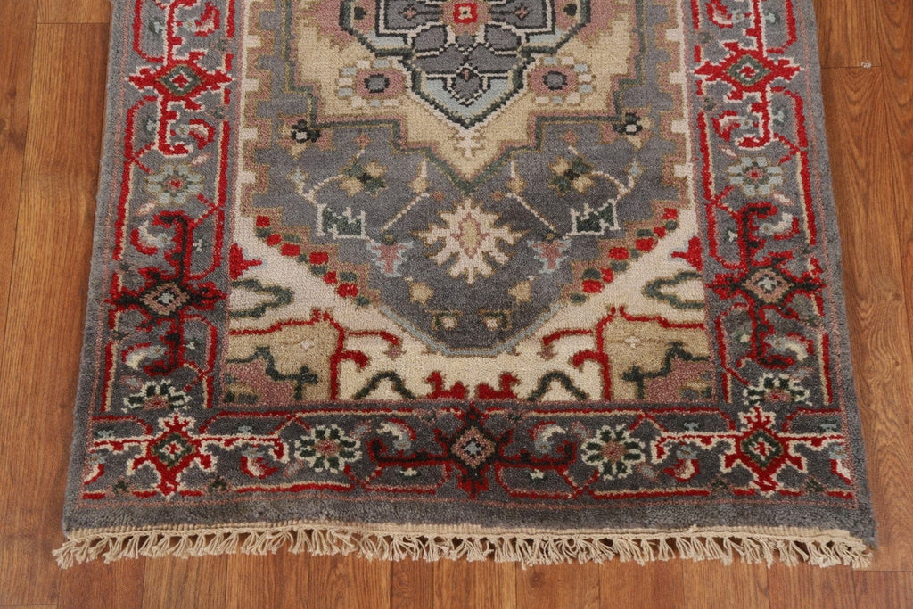 Gray Heriz Serapi Runner Rug 3x16