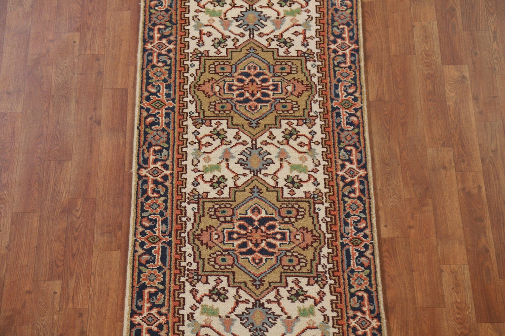 Wool Heriz Serapi Oriental Runner Rug 3x12