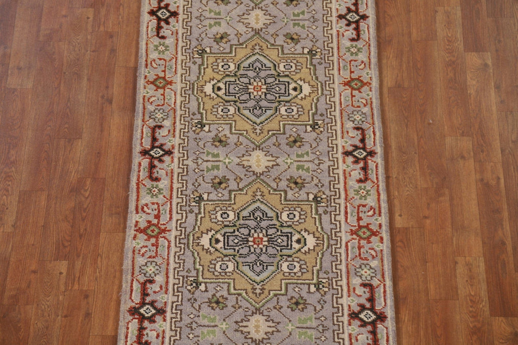 Geometric Heriz Serapi Oriental Runner Rug 3x14