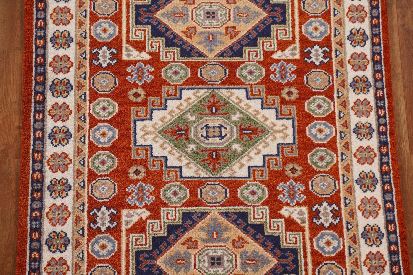 Geometric Kazak Area Rug 4x6