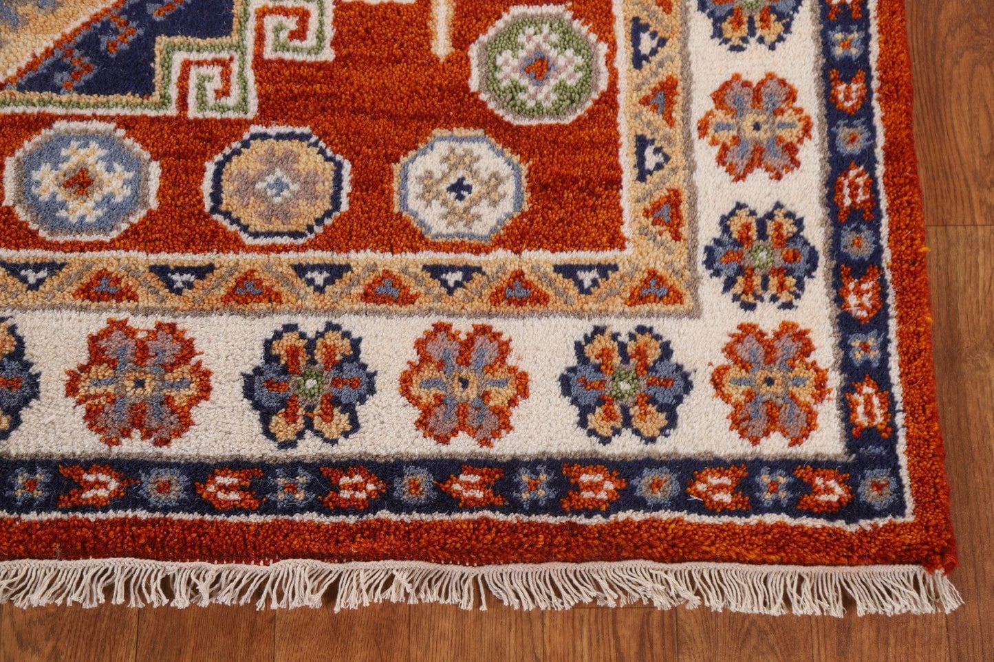 Geometric Kazak Area Rug 4x6