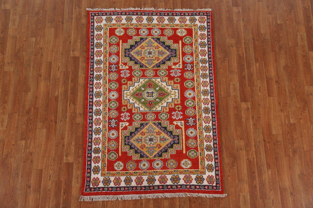 Geometric Kazak Area Rug 4x6