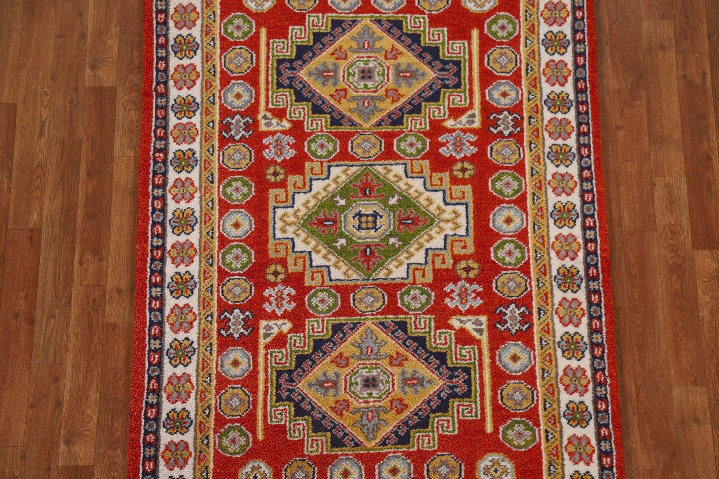 Geometric Kazak Area Rug 4x6