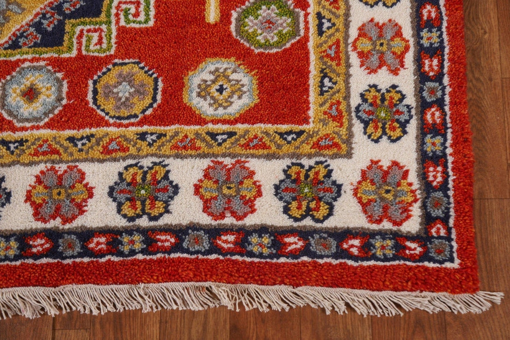 Geometric Kazak Area Rug 4x6