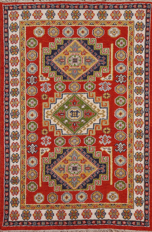 Geometric Kazak Area Rug 4x6