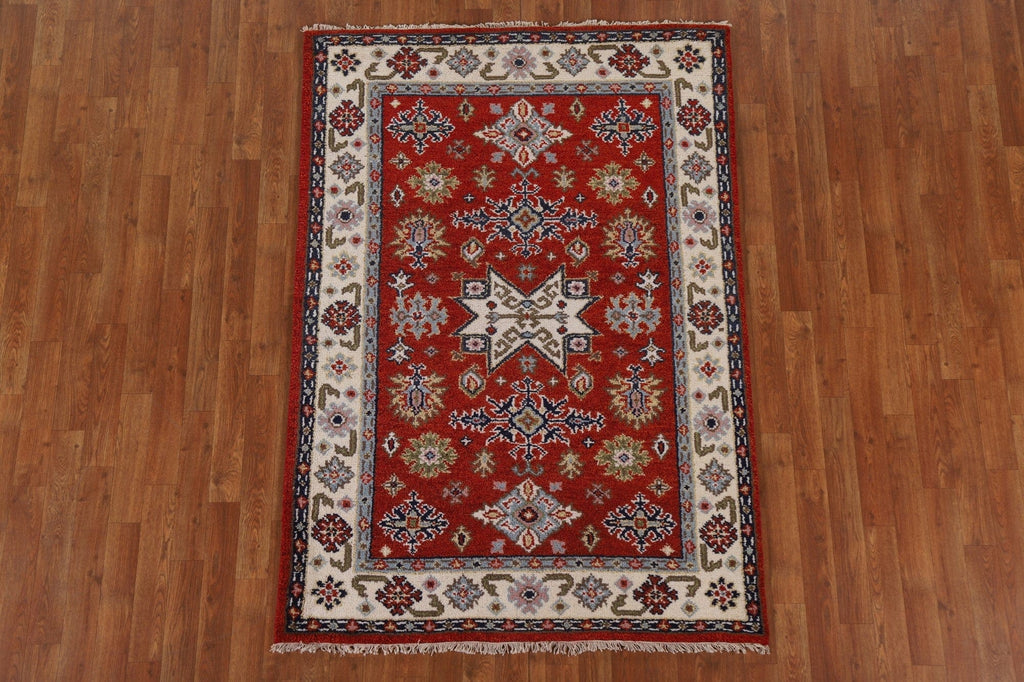 Geometric Kazak Area Rug 4x6